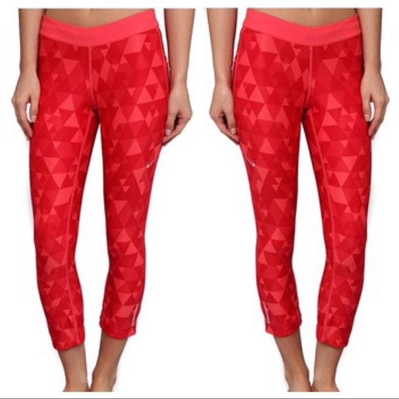 Nike Pants - Nike Dri-Fit leggings crop triangle print running